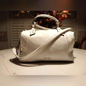 Jessica Simpson White Satchel Bag